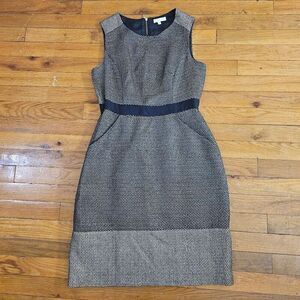 Shoshanna Black Gold Sheath Dress Size 4